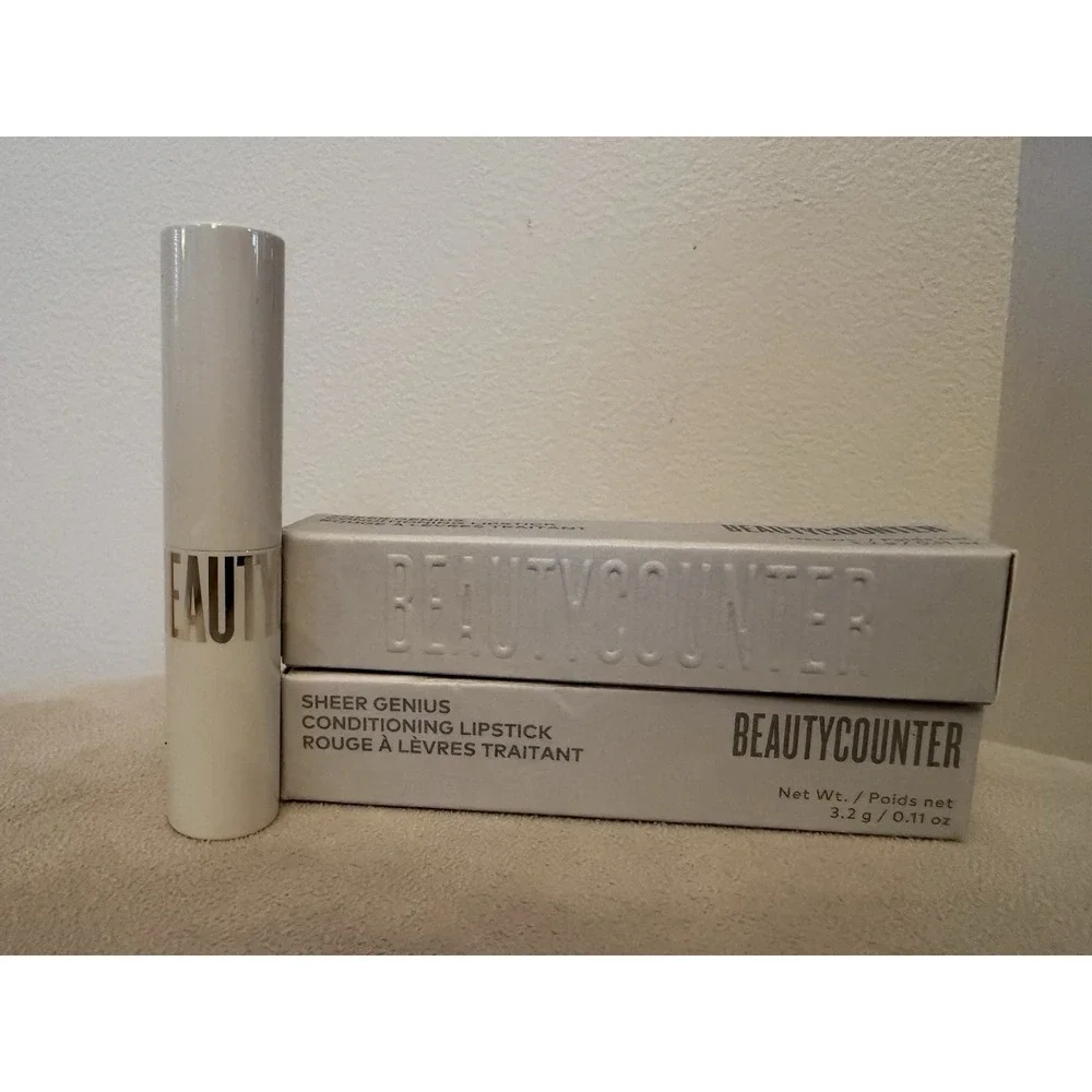 Beautycounter Sheer Genius Conditioning Lipstick in Shade Raisin NIB